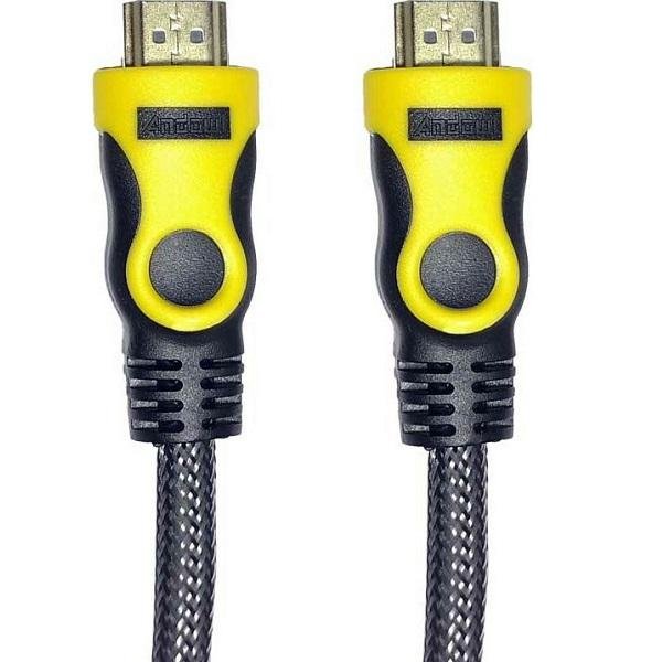 Andowl HDMI 2.0 Braided Cable HDMI male - HDMI male 3m Μαύρο AN- Κωδικός: QHD30