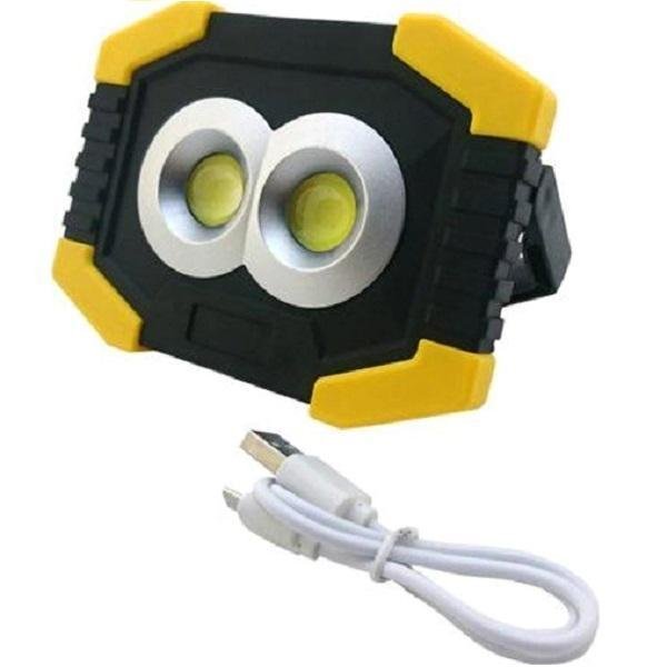 Ηλιακός Φορητός Προβολέας LED Επαναφορτιζόμενος και Πλαϊνός Φακός T-917A COB