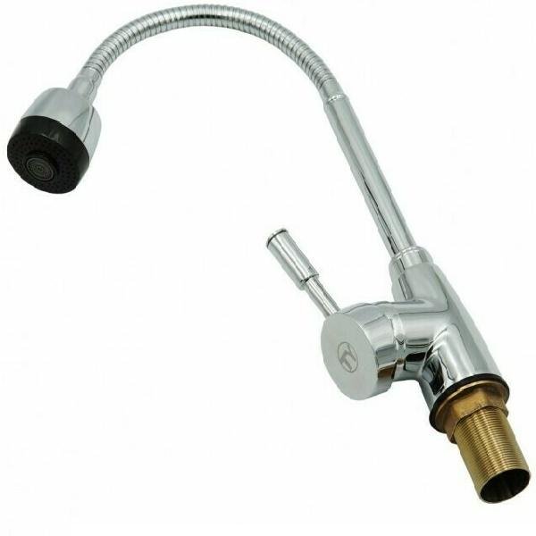 Ψηλή Μπαταρία Κουζίνας Πάγκου με Σπιράλ TY-8030A Ασημί