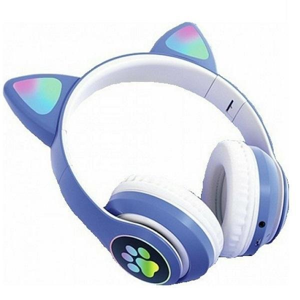 Cat STN28 Ασύρματα/Ενσύρματα Over Ear Ακουστικά Μπλε