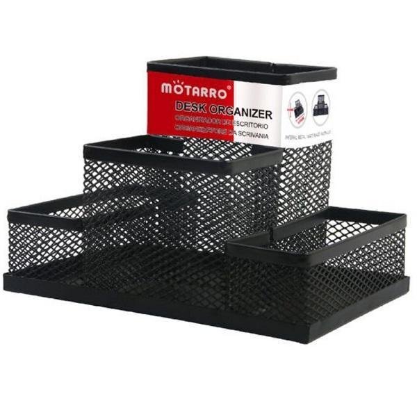 20220630115144_organotis_grafeiou_apo_metallo_motarro_se_mayro_chroma_mi007_4 Οργανωτής Γραφείου από Μέταλλο Motarro MI007-4 Μαύρο