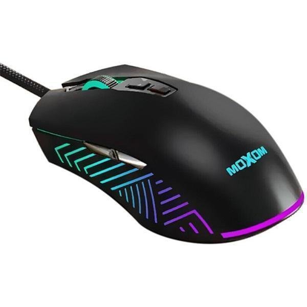 Moxom Fury RGB Gaming Ποντίκι 6400 DPI Μαύρο
