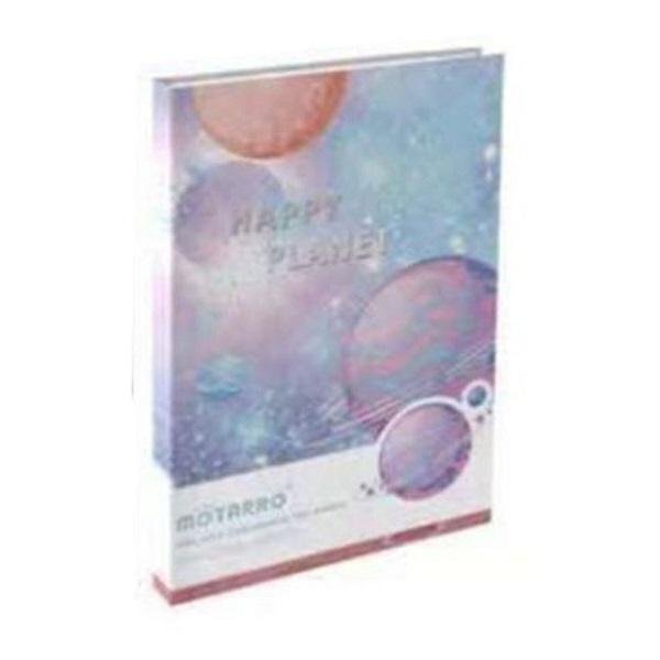 Σημειοματάριο Μικρό 100 σελίδων 73x105mm σχέδιο Planet Motarro MU109-7