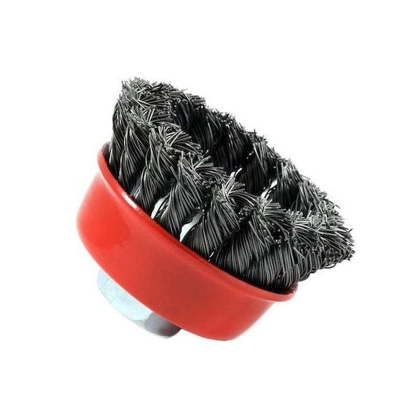 Tech Boss 9110 Συρματόβουρτσα Καμπάνα με Κοτσίδες για Γωνιακό Τροχό 100mm