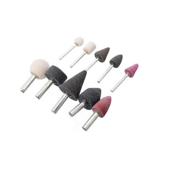 6 Πέτρες Λείανσης Δράπανου με Αξονάκι 10τμχ