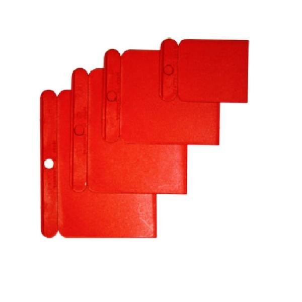 Σπάτουλα με Πλαστική Λάμα και Πλαστική Λαβή Σετ 4τμχ 27558