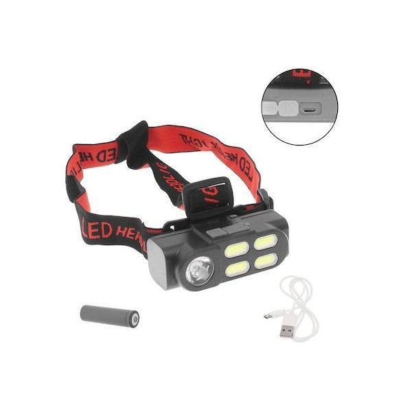 Επαναφορτιζόμενος Φακός Κεφαλής LED με Μέγιστη Φωτεινότητα 240lm KX-211