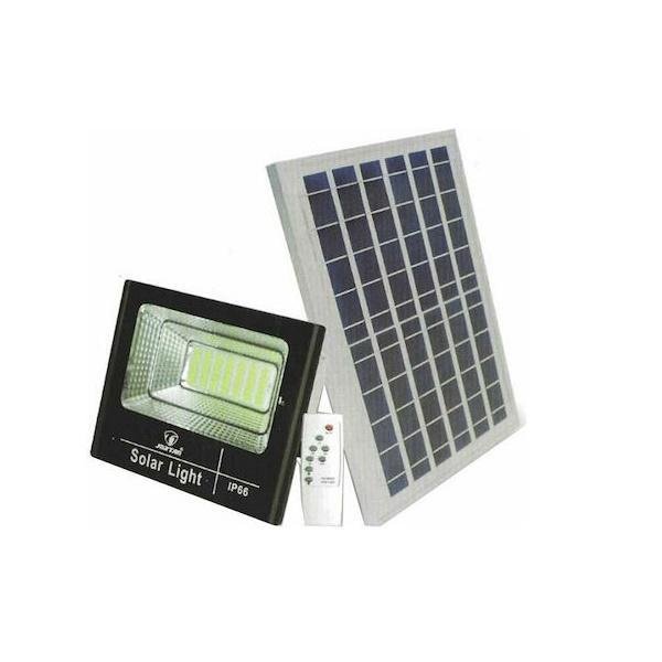 Στεγανός Ηλιακός Προβολέας IP66 Ισχύος 50W σε Μαύρο χρώμα 79007 Jortan