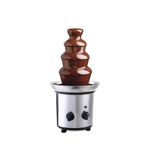 Fondue Συντριβάνι Σοκολάτας με 4 Επίπεδα 1000gr Ασημί