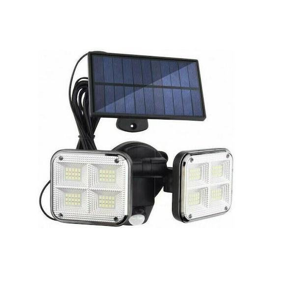 33-4.jpg Στεγανός Ηλιακός Προβολέας IP65 με Αισθητήρα Κίνησης σε Μαύρο χρώμα JD-2109