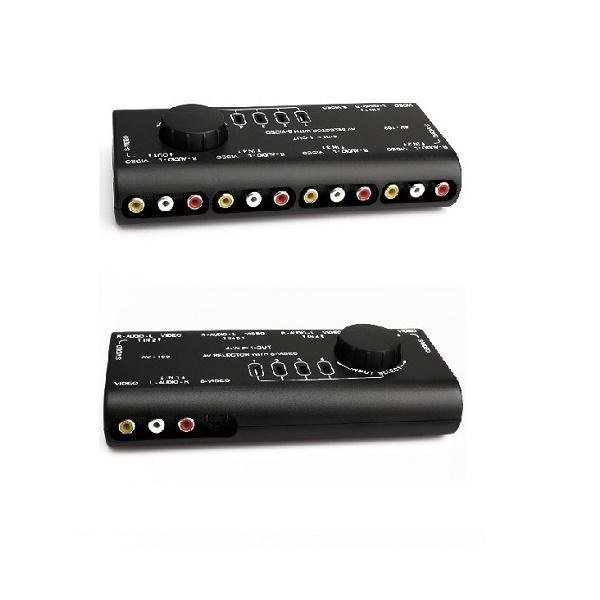 Andowl Q-AU51 Επιλογέας Audio Video Switch 4 Input 1 Output