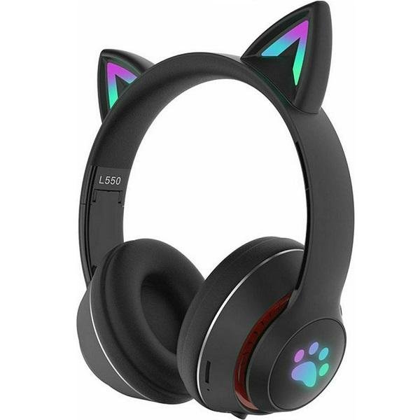 L550 Ασύρματα Bluetooth Over Ear Ακουστικά με 9 ώρες Λειτουργίας Μαύρα