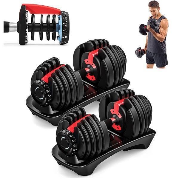 SmartBell Αλτήρες Σετ 2x 24kg Ρυθμιζόμενοι με Βάση