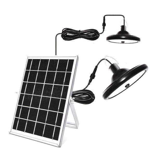 Κρεμαστό Ηλιακό Φωτιστικό με Ανιχνευτή Κίνησης και Θερμό Λευκό Φως σε Μαύρο Χρώμα 112LED