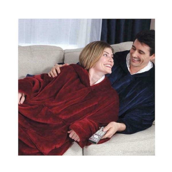 8110 Κουβέρτα Fleece King Size 70x90εκ. Κόκκινο Βουργουνδίας