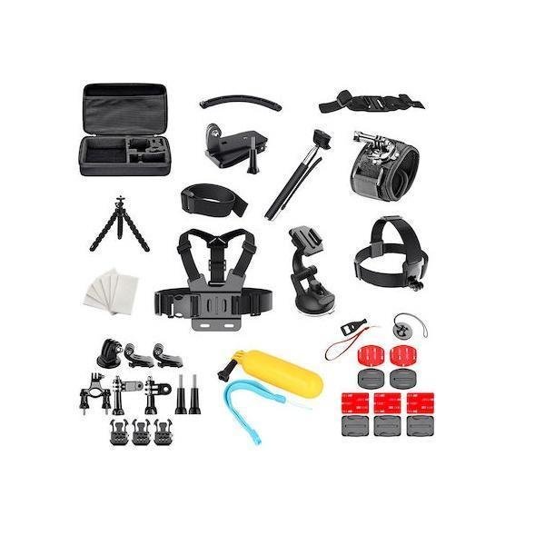 Σετ Αξεσουάρ 50 in 1 για Action Cameras GoPro / SJCam / Xiaomi