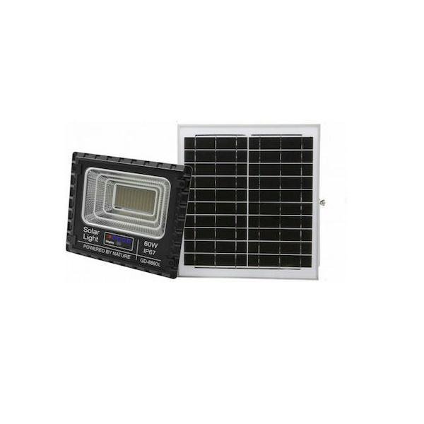 11-6.jpg Στεγανός Ηλιακός Προβολέας IP67 Ισχύος 60W με Τηλεχειριστήριο σε Μαύρο χρώμα GD-8860L