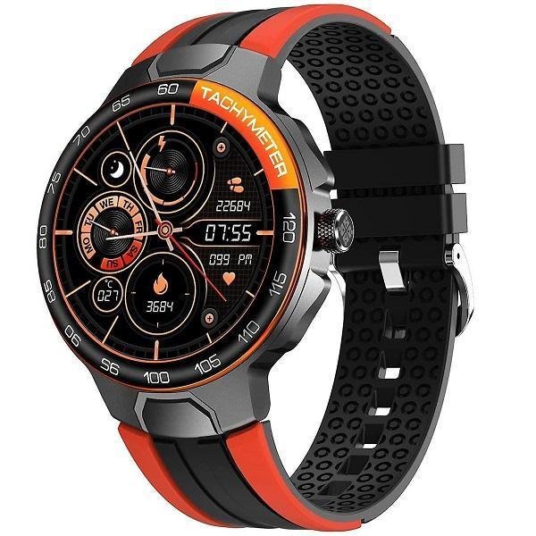 Smartwatch Report E15 IP68 Waterproof Heart Rate Monitor – Μαύρο/Πορτοκαλί