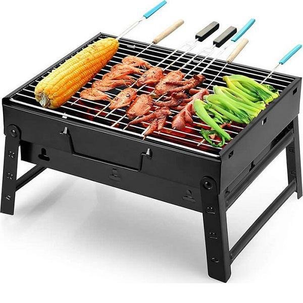 Ψησταριά Κάρβουνου 35.5x27cm Small Portable BBQ Μαύρο 23064484