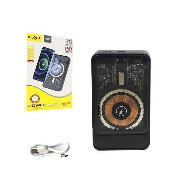 26-11.jpg KLGO KP-92 Power Bank 10000mAh με Θύρα USB-C Power Delivery Μαύρο