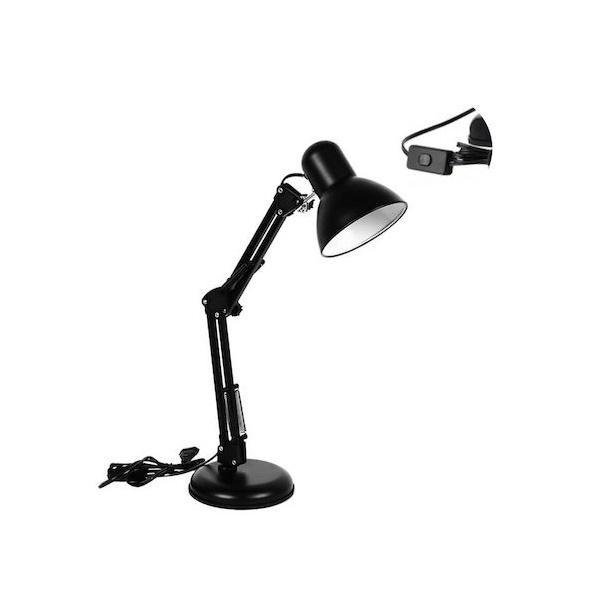 MT-811 Φωτιστικό Γραφείου με Σπαστό Βραχίονα σε Μαύρο Χρώμα