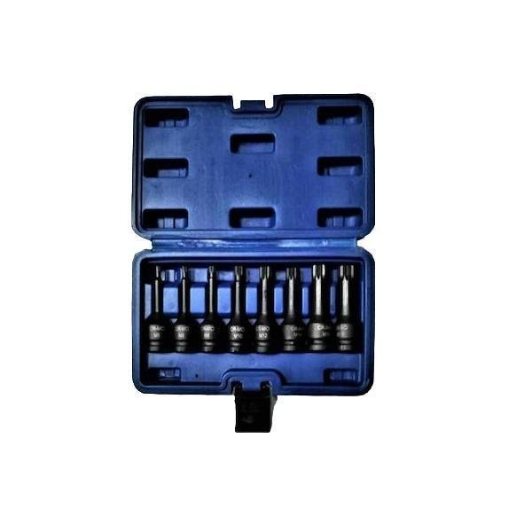 Μακριά Καρυδάκια Αέρος με Μύτες Torx και Καρέ Υποδοχής 1/2'' Σετ 8τμχ