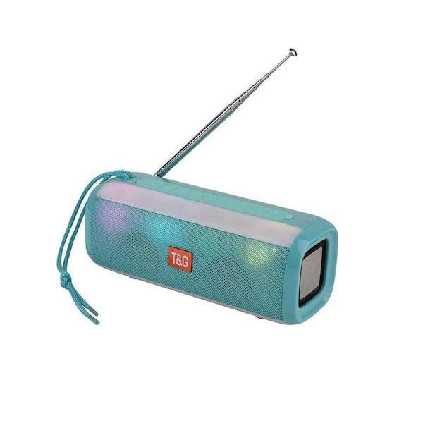 T&G TG-144T Ηχείο Bluetooth 10W με Ραδιόφωνο Τιρκουάζ