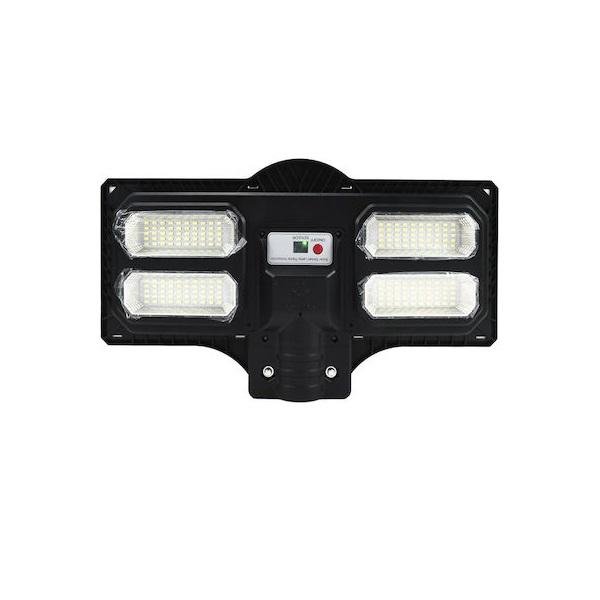 Ηλιακός Προβολέας 200LED 200W 120º IP65 με Μεταλλικό Κολωνάκι OEM - Μαύρο