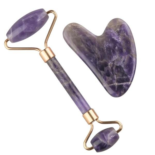 Jade Roller Amethyst – Ρολό για Μασάζ Προσώπου από 100% Φυσικό Αμέθυστο 33414237