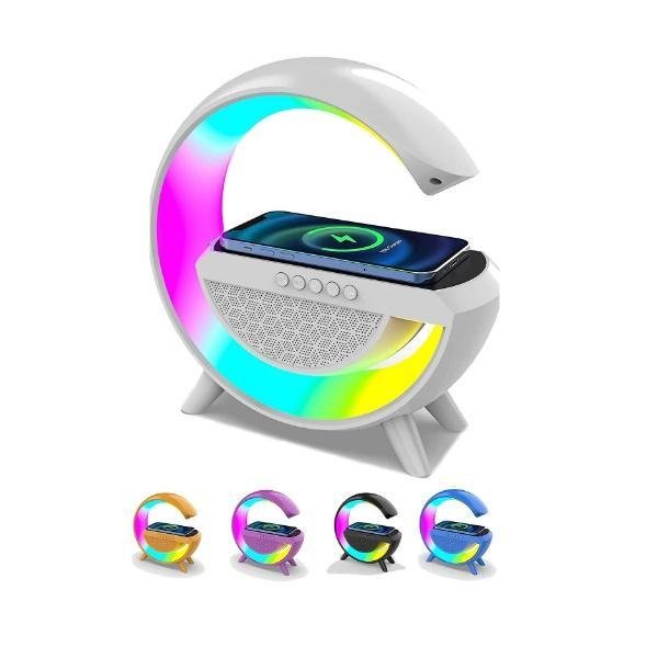 Ηχείο Επιτραπέζιο Ψηφιακό Ρολόι με Ξυπνητήρι & Ασύρματη Φόρτιση Λευκό TS03989 45414853