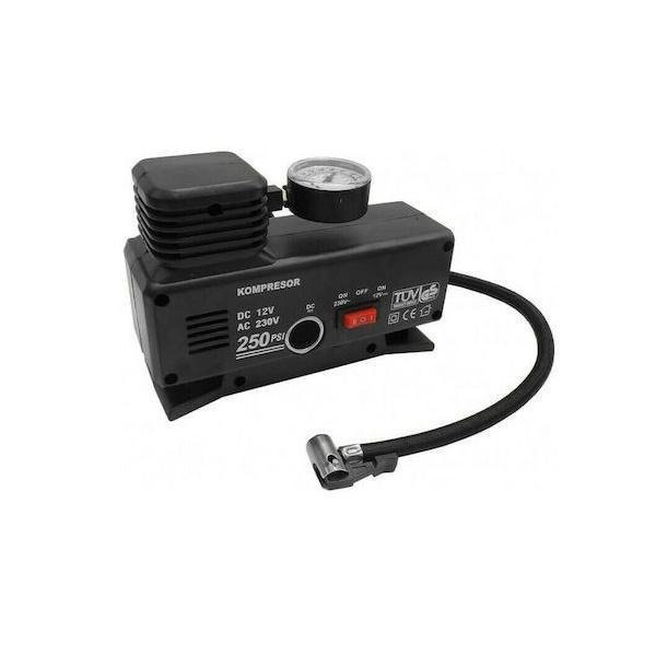 Τρόμπα Αυτοκινήτου 250PSI με Καλώδιο Αναπτήρα 12V