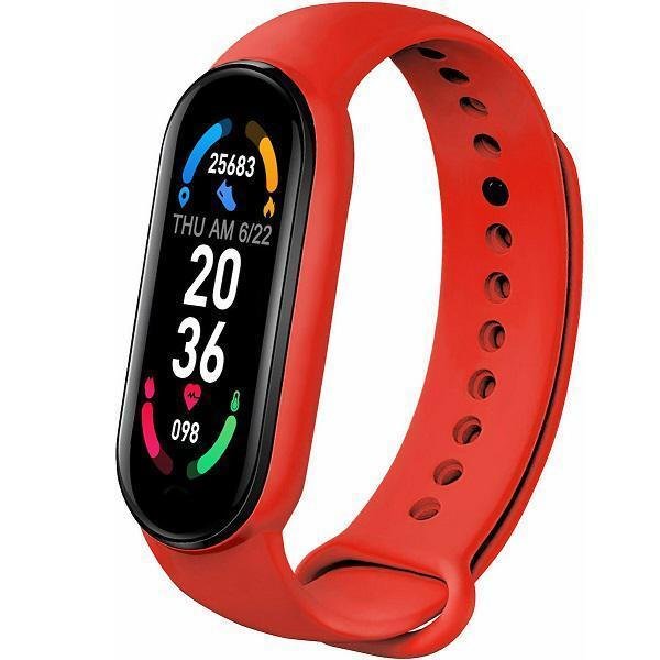 M6 Smart Band με Παλμογράφο Κόκκινο