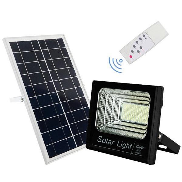 provoleas-me-panel-200w.jpg Ηλιακός Προβολέας Αδιάβροχος 200W με Φωτοβολταϊκό Πάνελ, Τηλεκοντρόλ και Χρονοδιακόπτη FO-88200