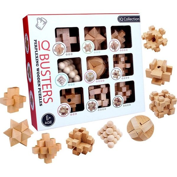 IQ Busters Παζλ από Ξύλο για 6+ Ετών 15735 9τμχ  30510695