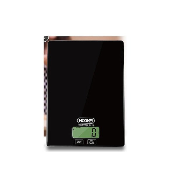 Hoomei HM-1210H Ψηφιακή Ζυγαριά Κουζίνας 1gr/5kg Μαύρη