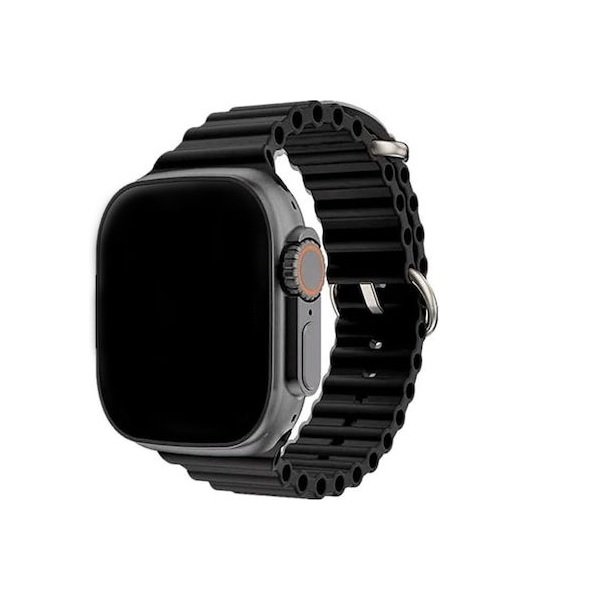 U8 Ultra 45mm Smartwatch με Παλμογράφο (Μαύρο)