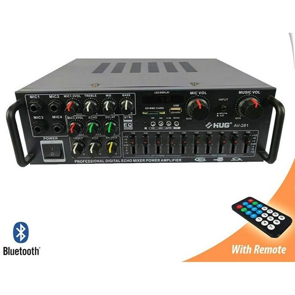 3w4ert67u Andowl Ενισχυτής με λειτουργία Karaoke σε Μαύρο Χρώμα Q-GF999