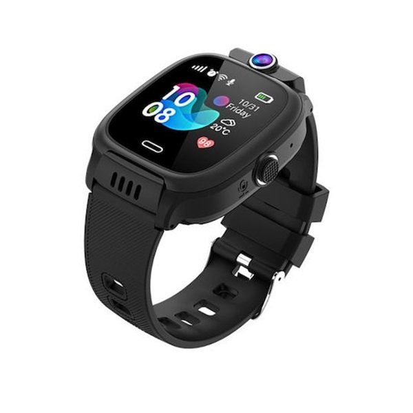 Y31 Παιδικό Smartwatch με GPS και Καουτσούκ/Πλαστικό Λουράκι Μαύρο  21727