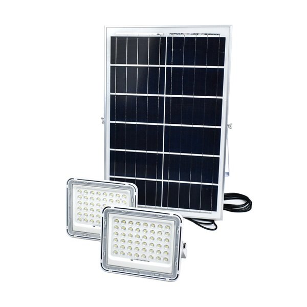 e4567y8 Στεγανός Ηλιακός Προβολέας LED 150W Ψυχρό Λευκό 6500K με Τηλεχειριστήριο IP67 43183217