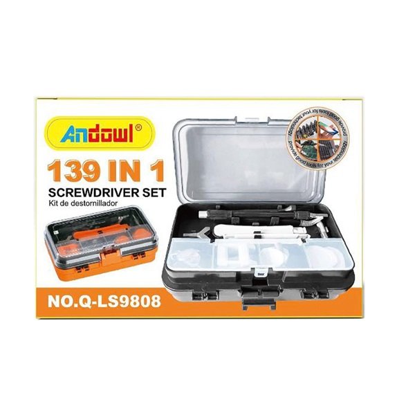 Andowl Σετ Κατσαβίδια με 139 Εναλλασσόμενες Μύτες  Q-LS9808