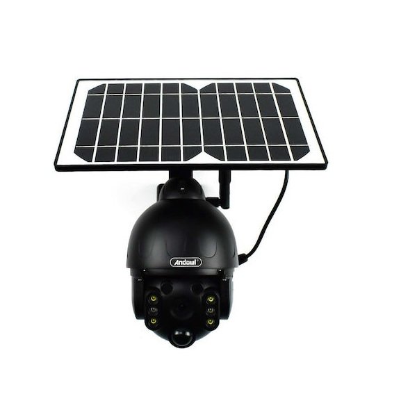 Andowl IP Κάμερα Παρακολούθησης Wi-Fi 1080p Full HD Αδιάβροχη Μπαταρίας με Αμφίδρομη Επικοινωνία σε Μαύρο Χρώμα Q-SX80