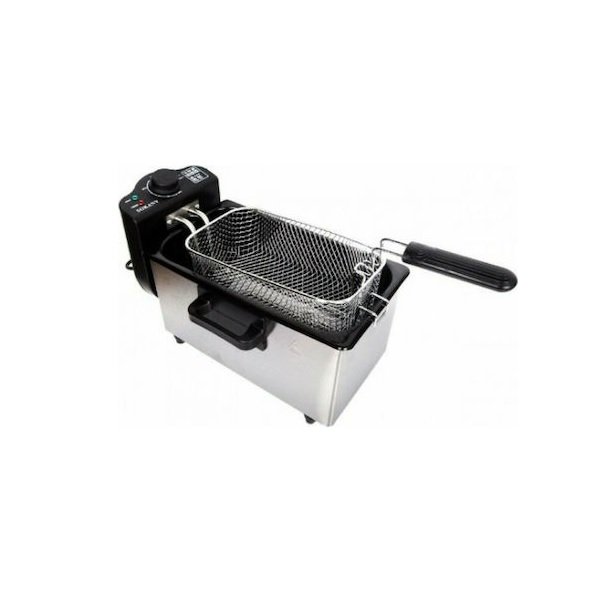 Sokany WJ-800 Φριτέζα Λαδιού με Αποσπώμενο Κάδο 3lt Ασημί