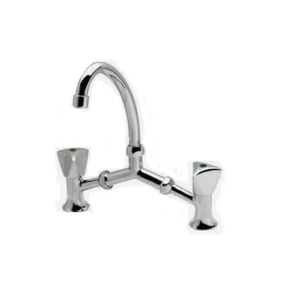 Rainbow Lux Μπαταρία Νιπτήρα Ασημί