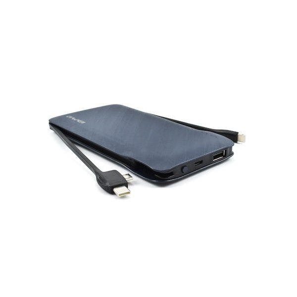 9 Awei P510K Power Bank 10000mAh με Θύρα USB-A Μπλε