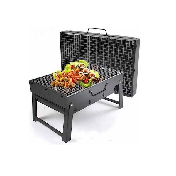 Βαλιτσάκι Ανοξείδωτη Φορητή Ψησταριά Κάρβουνου 36x29εκ. RS-2690