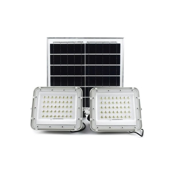 Στεγανός Ηλιακός Προβολέας LED 60W Ψυχρό Λευκό IP66 000.230.10356