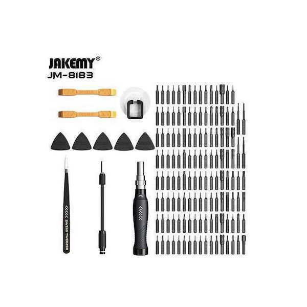 Jakemy Κατσαβίδι με 145 Εναλλασσόμενες Μύτες JM-8183