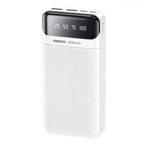 Remax RPP-102 Power Bank 20000mAh με 4 Θύρες USB-A Λευκό 16507991