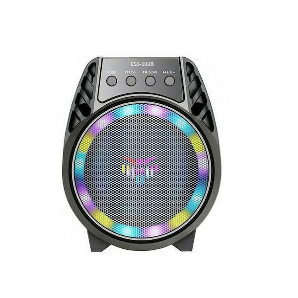 ESS-108B Ηχείο Bluetooth 5W με Ραδιόφωνο Μαύρο 31790750