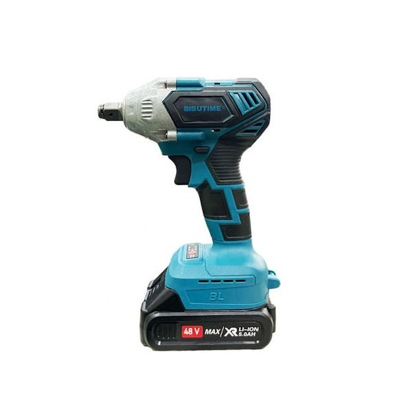 10 Επαναφορτιζόμενο Παλμικό Μπουλονόκλειδο 48V με 2 Μπαταρίες 5.0Ah BISUTIME 50849345